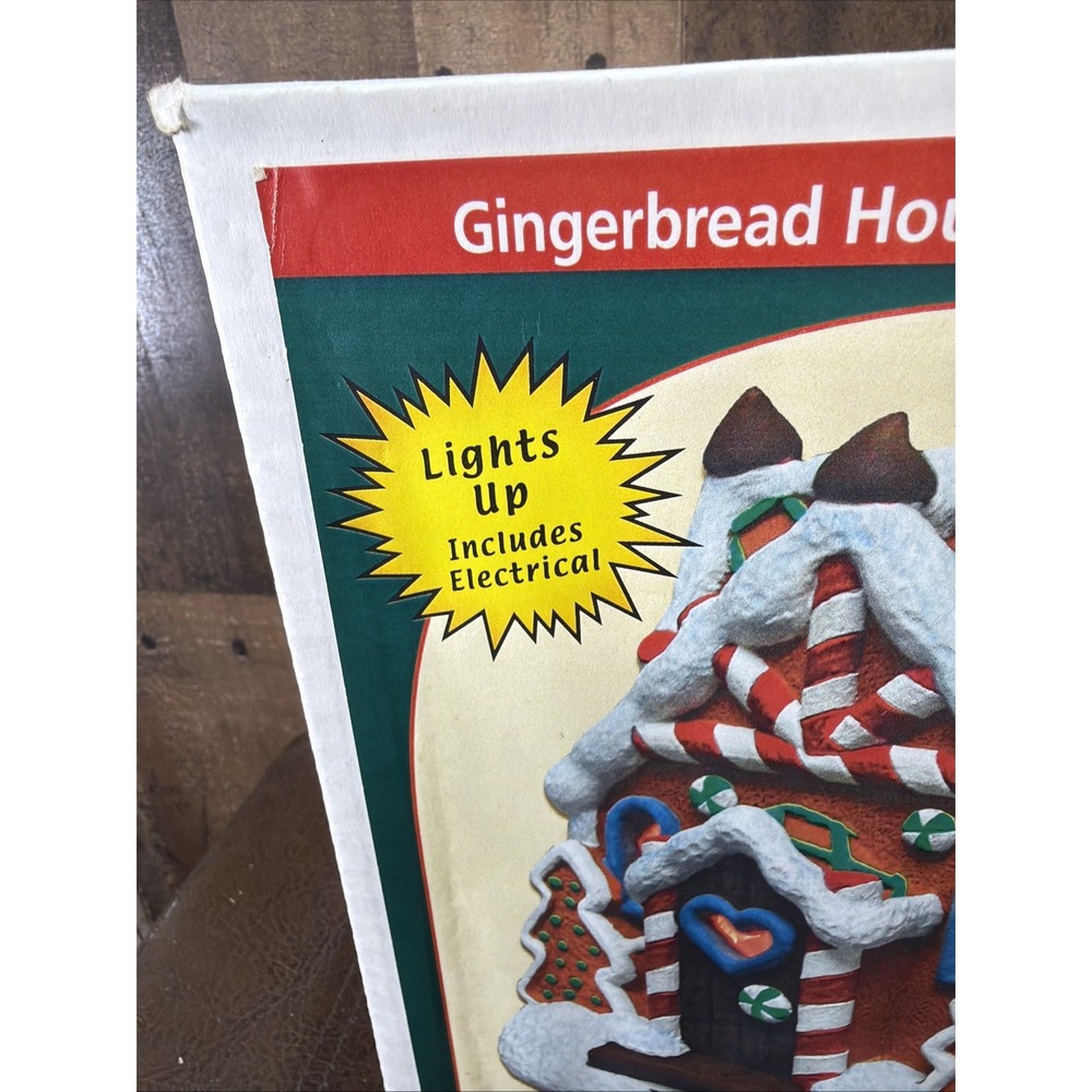 Accents Unlimited Wee Crafts Gingerbread House Lights Up Paint Kit Vintage *Read - Picture 3 of 16